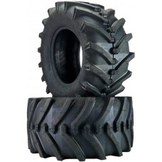 TWO 24X12.00-12 24x12-12 OTR Lawn Trac Bar Lug Tires 4 ply Rated Heavy Duty