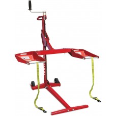 MoJack 45099 Craftsman Lift-500lb Lifting Capacity, Fits Most Residential and Zero Turn Riding Lawn, Folds Flat for Easy Storage, Use for Mower Maintenance or Repairs, Red