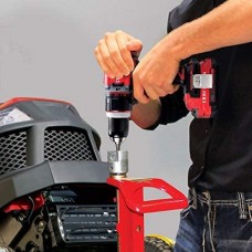 MoJack 45099 Craftsman Lift-500lb Lifting Capacity, Fits Most Residential and Zero Turn Riding Lawn, Folds Flat for Easy Storage, Use for Mower Maintenance or Repairs, Red